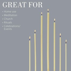 Danilovo Thin Taper Beeswax Candles – Honey-Scented, Decorative 5.9 in, White
