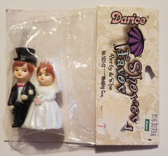Darice Wedding Couple Figurines Topper Favors 2 Sets 2″ Tall Wedding