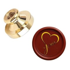 Christian Wax Seal Stamp Head 25mm Brass – Cross, Jesus Fish, God Bless