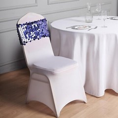 10 White Spandex Fitted Banquet Chair Covers Wedding Party Reception Decorations