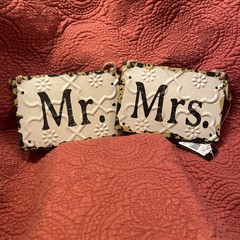Mr. and Mrs. hanging decor