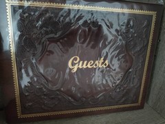 Barnes & Noble Leather Guest Book Made In Italy 8.5″x 10.5″ Brand New In Plastic
