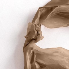5 TAUPE Curly Willow Chiffon Satin CHAIR SASHES Party Event Decorations Supplies