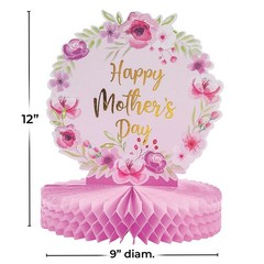 Fun Express Mother’s Day Centerpiece – Elegant Floral Table Decor Small, Red