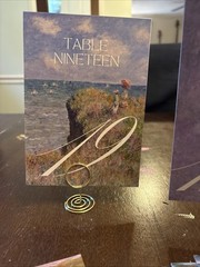 Two-Sided Table Numbers (1-20) With 26 Gold Stands