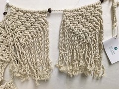 Boho Knit Cream Cotton Macrame Garland – 1.3m ( Talking Tables) NIP