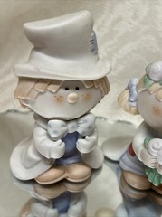 Bumpkins Bisque Porcelain Bride & Groom Figurines Fabrizio George Cake Toppers