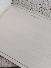 Paper Destiny Elegant Gold Guestbook, 9″x7″ Wedding NWT 2016