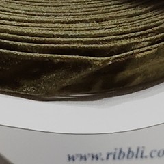 Ribbli Dusty Blue Velvet Ribbon 3/8″ x 10 Yards Crinkled Luxury Gift Wrap Craft