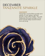 Forever Rose Hand-Dipped in 24K Gold, Tanzanite-Inspired December Birthstone …
