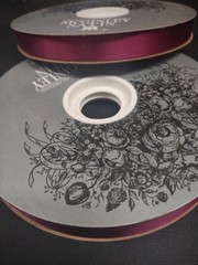 #3 McGinley Satin Burgundy, 100 Yard Florist Corsage Ribbon 9/16″ Floral Bouquet