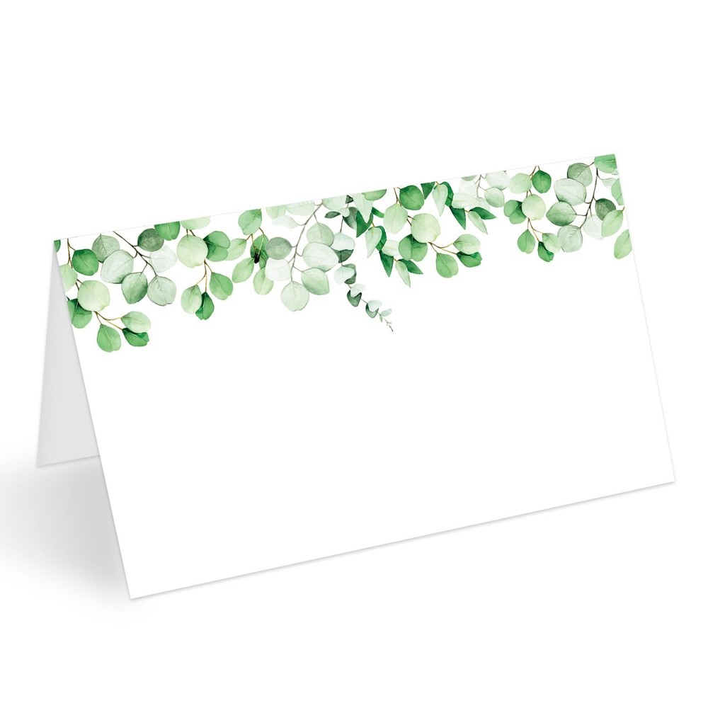 Greenery Place Cards Seating Name Banquet Wedding Dinner 25 PCS Set
