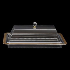 Acrylic Wedding Cake Display Plate Cookies Deserts Stand Serving Tray with Lid