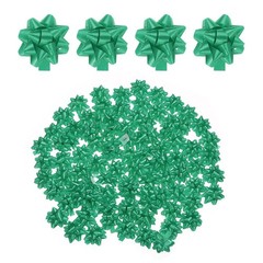 90pcs 1 1/4″ Mini Star Gift Bows Christmas Bows for Gift Wrapping, Green