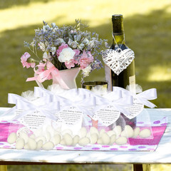 202 Pcs 100 Sets Wedding Italian Almond Favors for Guests Include Five Wishes Tr