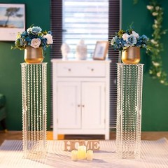 Nuptio Centerpieces for Wedding Table Vases – 2 Pcs 31.5in Tall Flower Vase C…