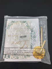 NEW Gold & Greenery Wedding Guest Book 7 x 9 inches | Pen & Table Sign | Resgi..