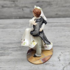 Wedding Cake Topper Bride & Groom Figurine Favor Edwardian or Victorian O’Well