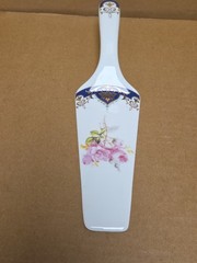 Vintage Andrea by Sadek Porcelain Floral Cake Pie Server Japan