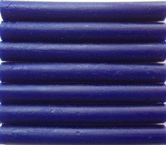 Sapphire Blue Glue Gun Sealing Wax, 7 Sticks approx 4″ long, imperfect see below