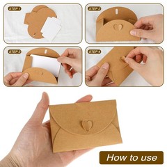 Mini Envelopes with 4.1 x 2.8 inch, 25PCS Small Cards envelopes