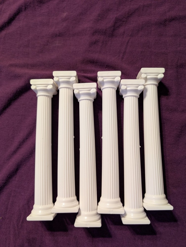 6pc 7″ Roman Columns For Dessert Cake Displays, Party’s Weddings Crafts