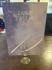 Two-Sided Table Numbers (1-20) With 26 Gold Stands