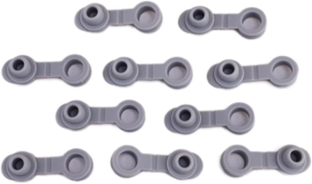 10Pcs Grey Universal Silicone Fit For 20/30 Oz Tumblers, Gray