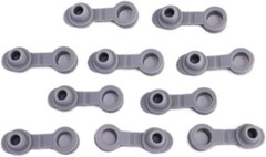 10Pcs Grey Universal Silicone Fit For 20/30 Oz Tumblers, Gray