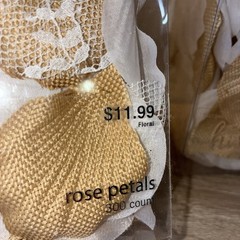 2 Of Studio His & Hers White & Beige Rose Petals 300 Count Wedding Farmhouse NIB
