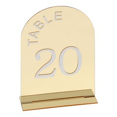 20PCS Gold Table Numbers Acrylic Party Table Numbers Wedding Table Numbers Sign