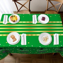 Childom 3 Pack Graduation Tablecloth,Graduation Decorations 54″ x 108″, Green