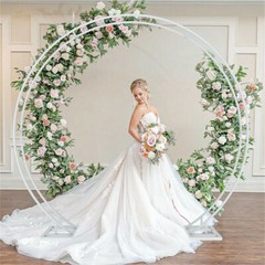 Ultra Large Round Metal Backdrop Stand Wedding Archway Garden Arch Steel Frame