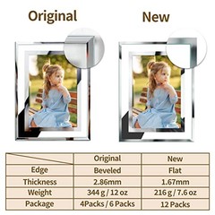 Bulk 5×7 Picture Frames, 12 Packs Silver Photo Frames 5 by 7, 5×7-12 Frames