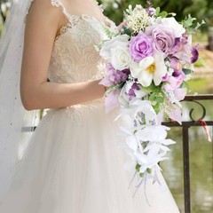 Waterfall Bridal Bouquet Floral Wedding Centerpiece for Proposal Festival