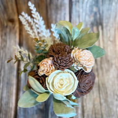 Sola Wood Mauve Wedding Floral Table Centerpieces Set of 3 Bridal Shower Decor