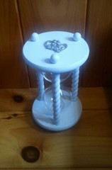 The Wedding Day in Ivory Unity Sand Ceremony Hourglass by Heirloom Hourglass