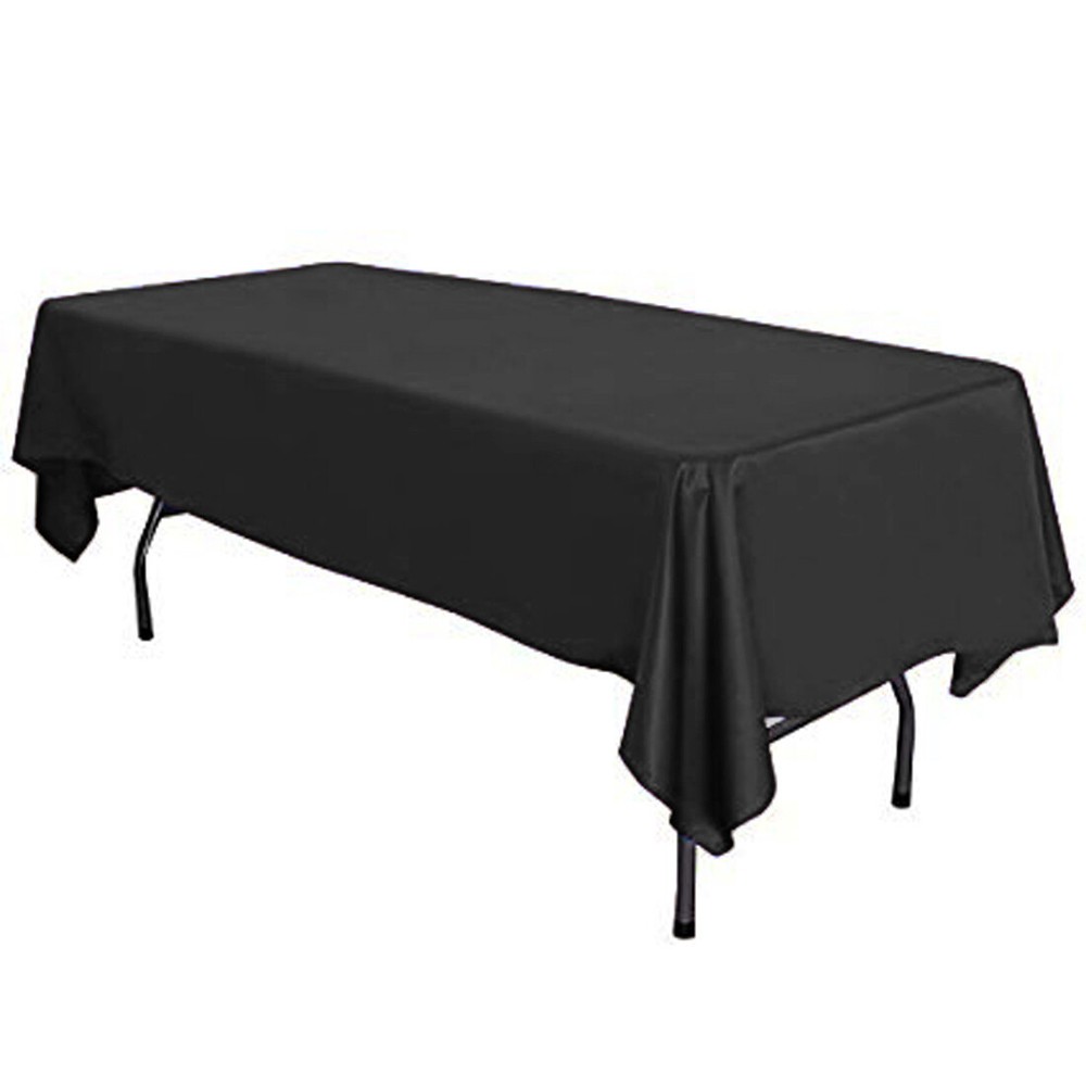 Lamour Satin Rectangular Seamless Tablecloth Wedding Table Cover