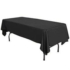 Lamour Satin Rectangular Seamless Tablecloth Wedding Table Cover