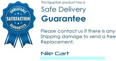 NileCart Egyptian Perfume Bottles 6 Pack Size 2” Hand Blown With Multicolor