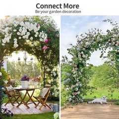 Garden Arch Trellis, Trellis Arch for Climbing Plants Outdoor, 10.5 x 7.9FT M…