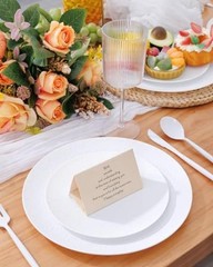 WONDERFUL 32pcs Plastic Plates Reusable Unbreakable Dinnerware Set Dishes White