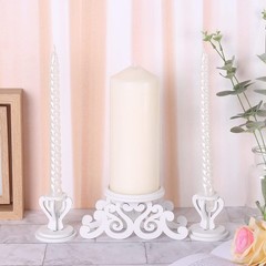 Rozrety Unity Candle Holder – Candles Stand for Wedding Ceremony White