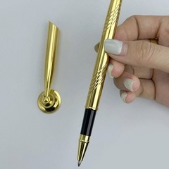 Ballpoint Pen with Base Metal Pen Reception Pen Counter Service Pen for Bank