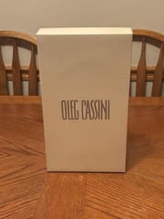 Oleg Cassini Tiara Crystal Champagne Toasting Flutes Set of 2 New In Box Czech