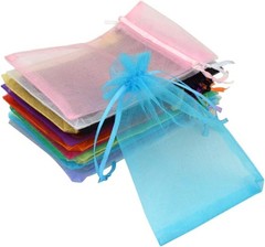 Mix Color Organza Gift Bags for Jewelry and Candies 50 Pack