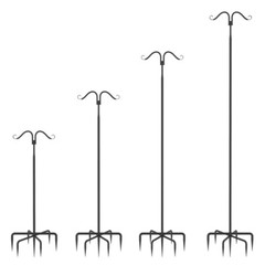 Outdoor Indoor String Light Pole 2 Pack For Deck Garden Holiday Party Wedding US