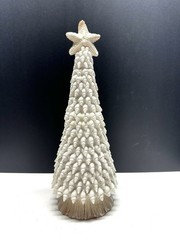 SEASHELL Topiary Tree Starfish Centerpiece Shore Ocean Shell Beach 13″