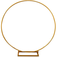 Gold Round Backdrop Stand for Wedding Table Centerpieces Flower Arrangements