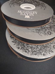#3 McGinley Satin, Black, 100 Yard Florist Corsage Ribbon 9/16″ Floral Bouquet